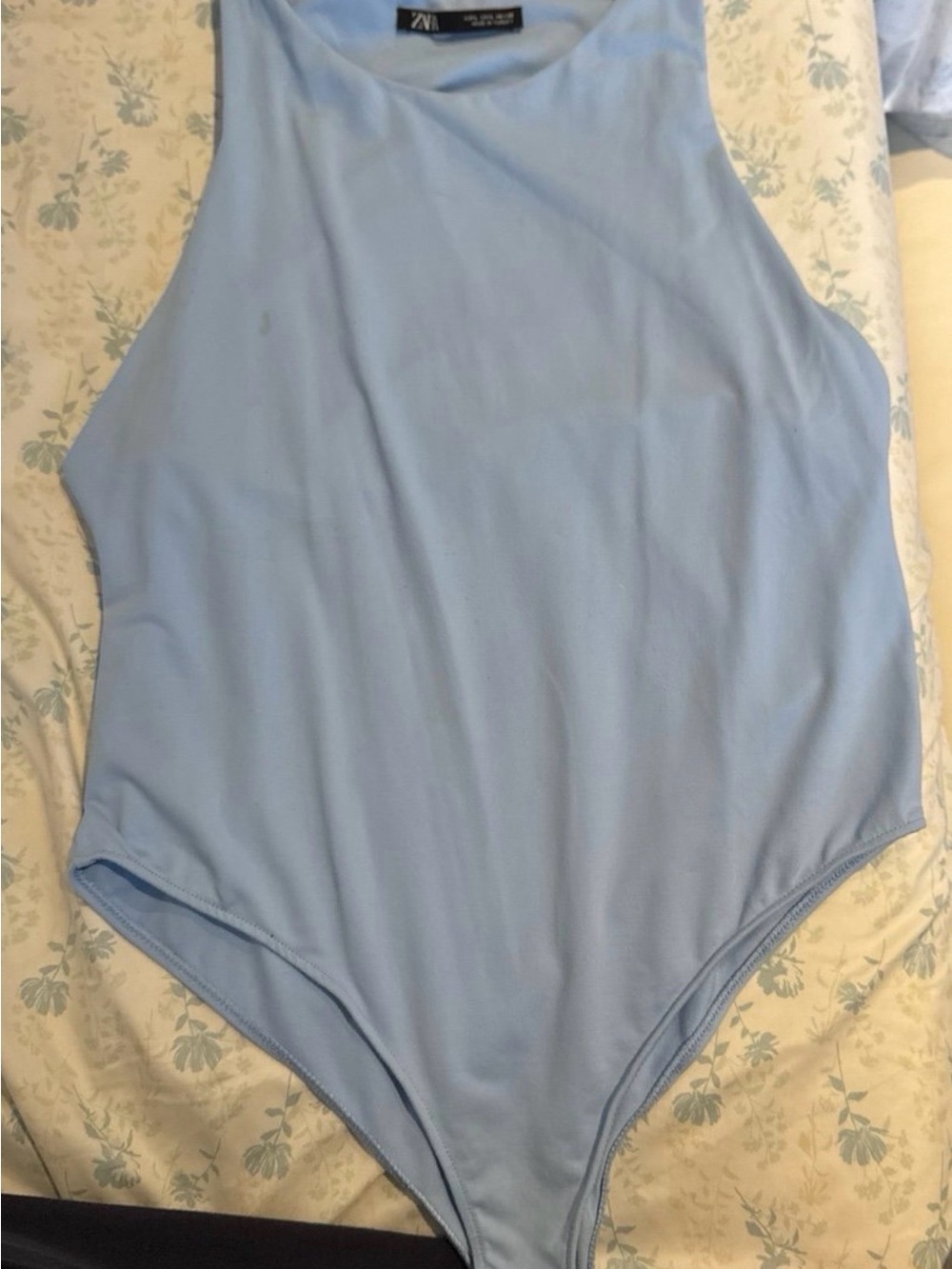 Zara Kids Pale Blue One-Piece Bodysuit